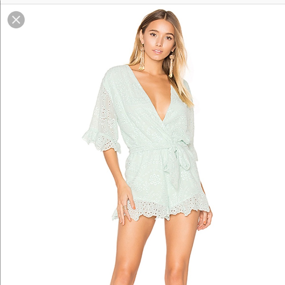 Not for sale! ISO mint Havana romper by Majorelle